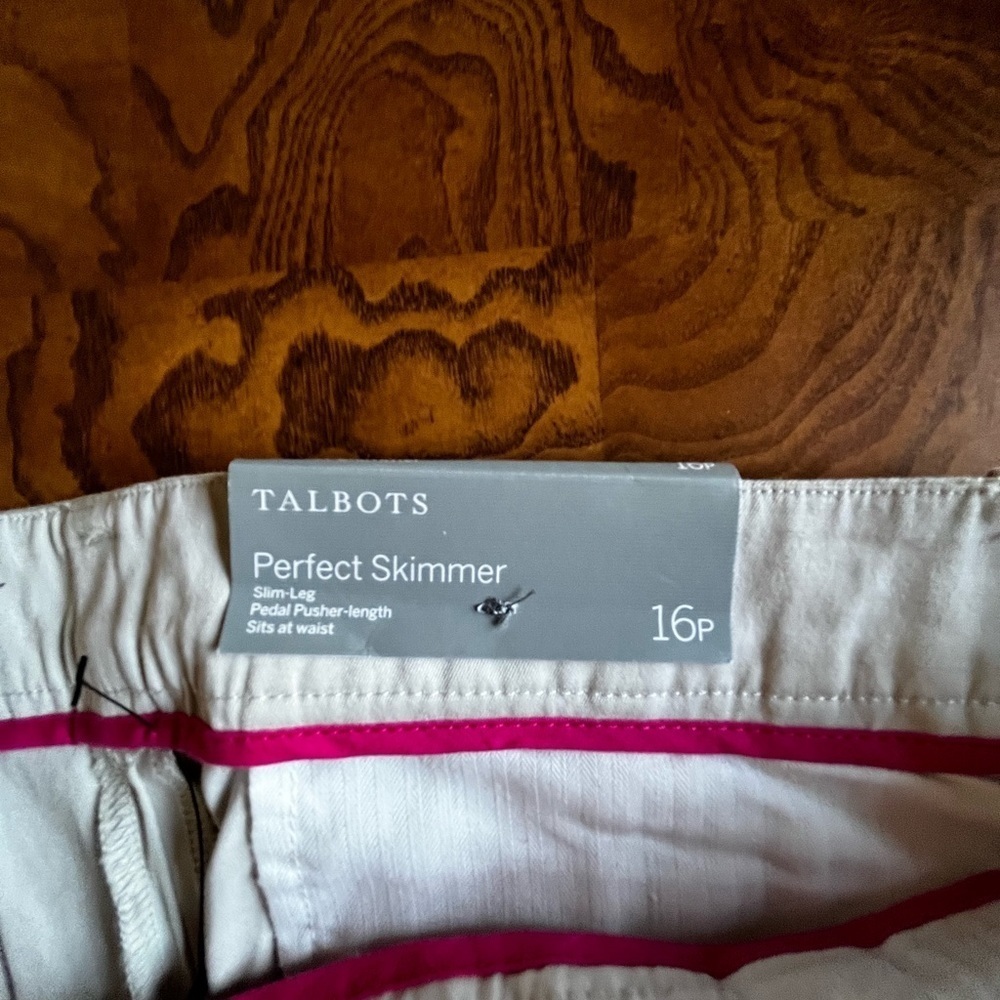 Talbots Light Casual Pants 16 petite Perfect skimmer $69.50 - Picture 8 of 15